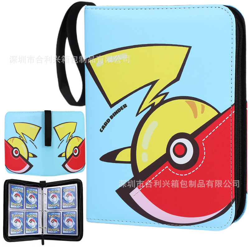 FUENTE fabricante en stock suministro baokemeng juego tarjeta colección libro Magic Baby Tarjeta de cremallera libro de almacenamiento