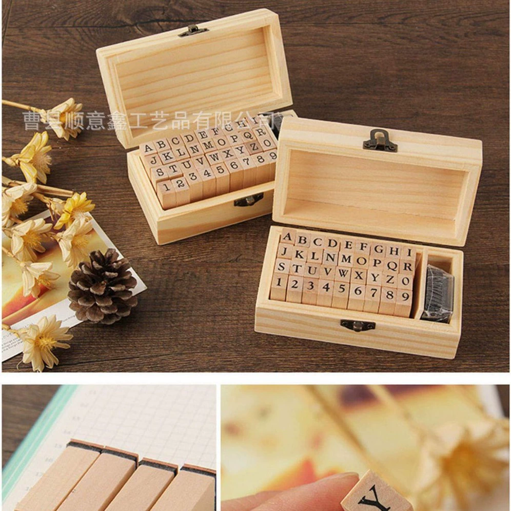 Деревянная печать Печатная машинка шрифт Династия Мин Тотальная буква Цифровая деревянная печать 36