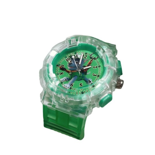 Woof Woof Team Cartoon Anime Creative Colorful Night Light Watch for Kids, Glow-in-the-Dark Watches for Elementary & Middle School Boys and Girls