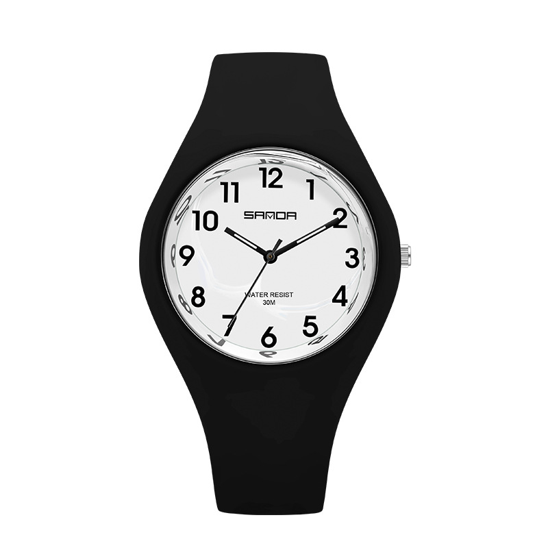 SANDA 6056 solo movimiento reloj electrónico deportes al aire libre reloj de moda retroiluminado puntero reloj de cuarzo
