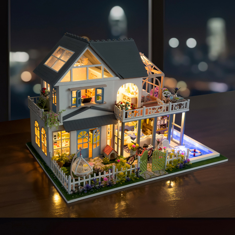 星语花漾美代diy小屋木质手工拼装建筑大型欧式花园别墅玩具创意|undefined