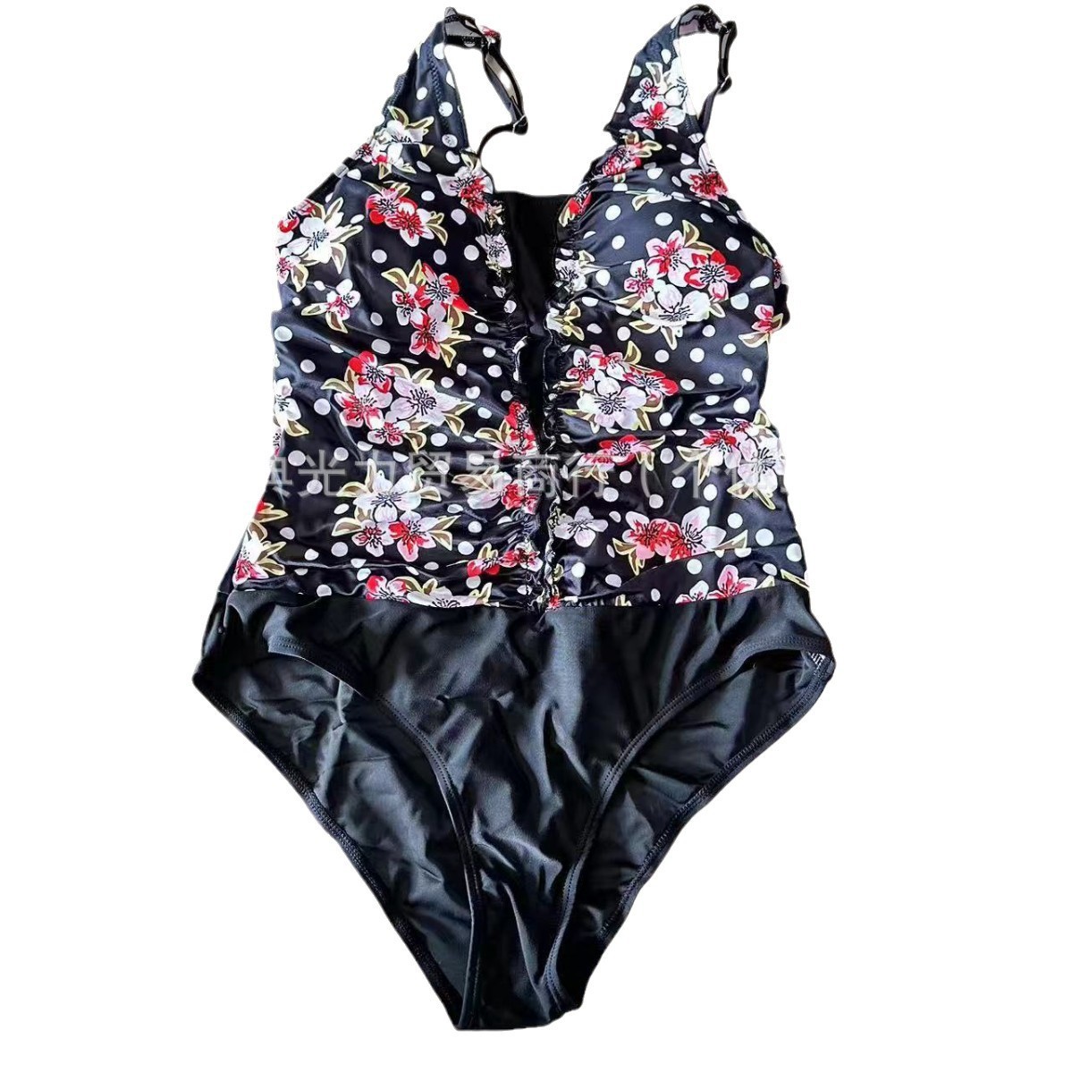 SHEIN2024 Europa y Estados Unidos de la explosión de la unión teñida bikini dividido dos piezas trajes de baño de cola de Xyin