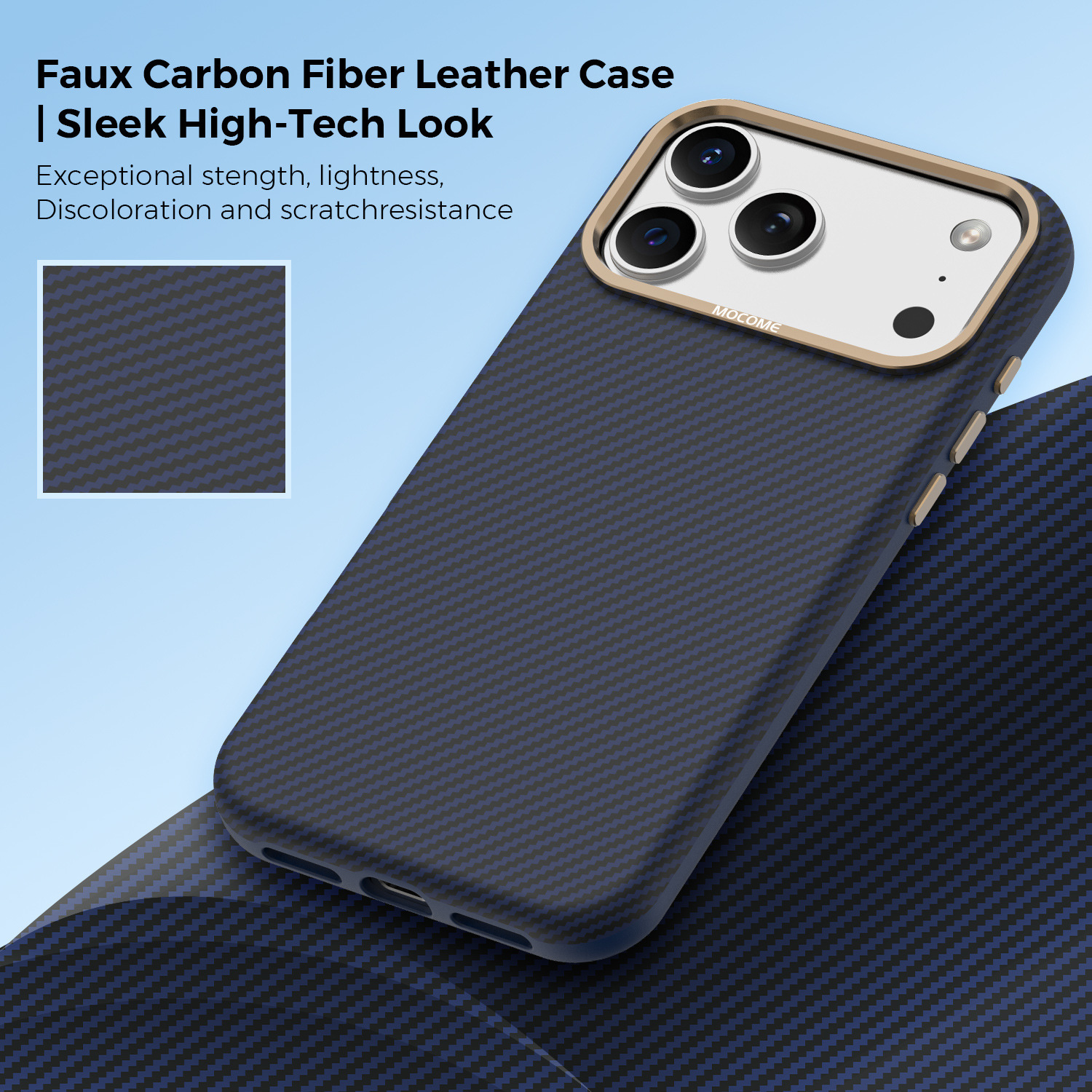 Ốp lưng iPhone chống sốc sợi Kevlar nam châm MagSafe vòng kim loại bảo vệ camera — Cam, Đen, Xám, Xanh đậm chi tiết 14