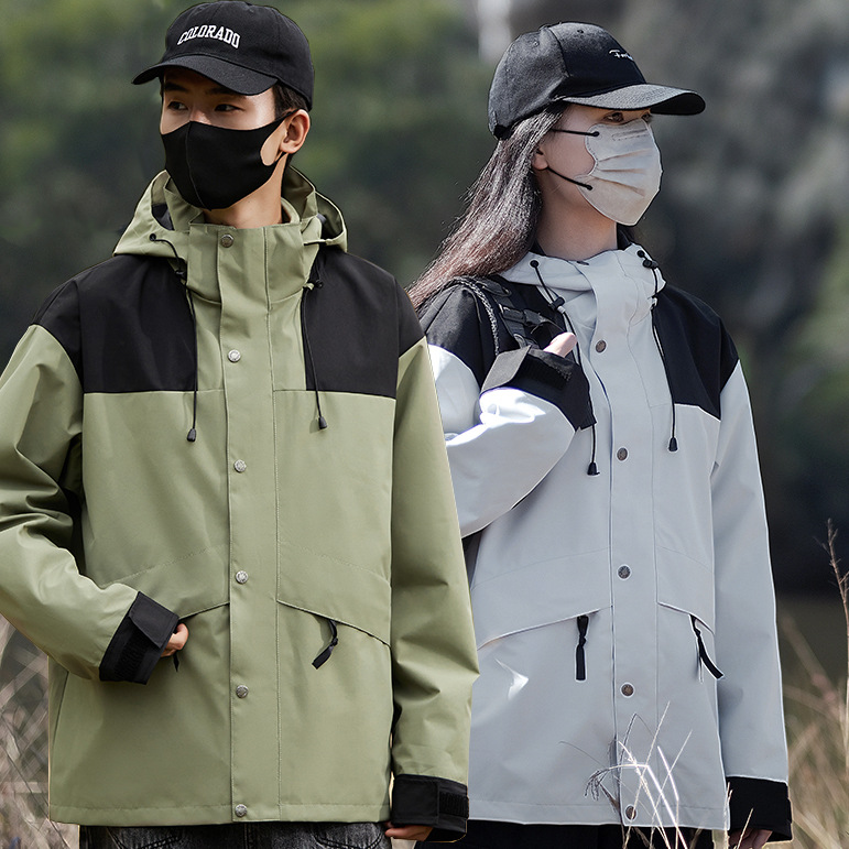 Travel waterproof windproof climbing spring jacket for men and women