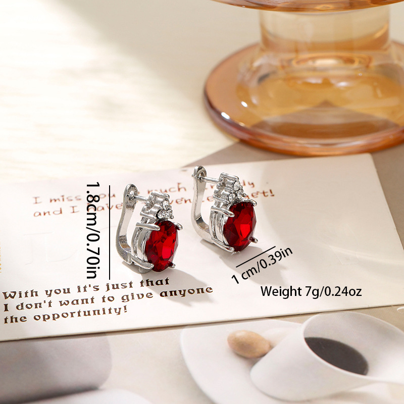 Europa y los Estados Unidos lujo ligero alto sentido huevo incrustado zircon temperamento pendientes de nicho transfronterizos diseño de orejas de orejas de mujer joyas de orejas