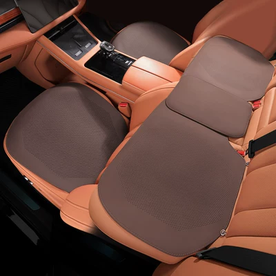 Seat cushion, seat cover – Cushions, Special Seat Cushion - front-and-rear-3-piece-set-chestnut-brown