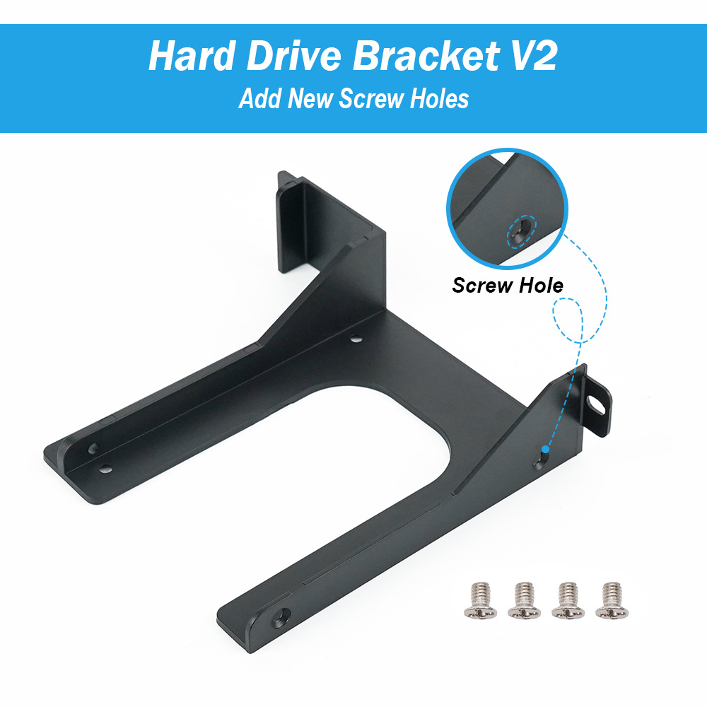 Ps2 2.5inch Hard Drive Fixed Bracket Plastic Model with Screws Suitable for Ps2 Scph 3/50000 Console