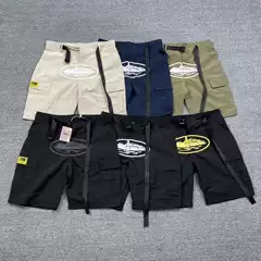 Cross-Border Cruise Print American Style Unisex Loose Casual Multi-Pocket Cargo Shorts
