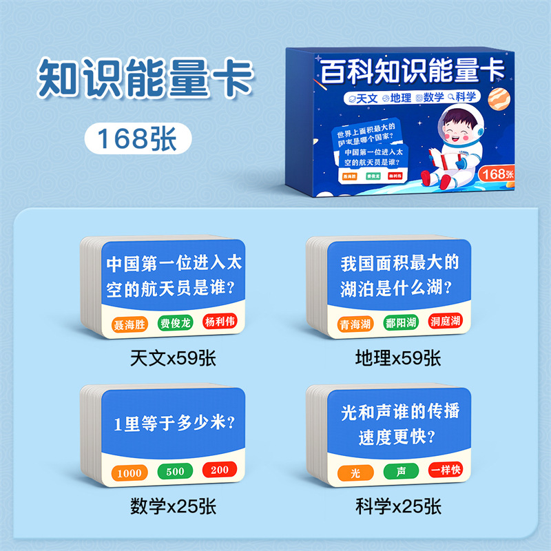 Enciclopedia conocimiento tarjeta de energía de los estudiantes de educación primaria de sentido común interesantes elegir y responder idiomas tarjetas de solitaire para niños tarjetas de juguetes de puzzle