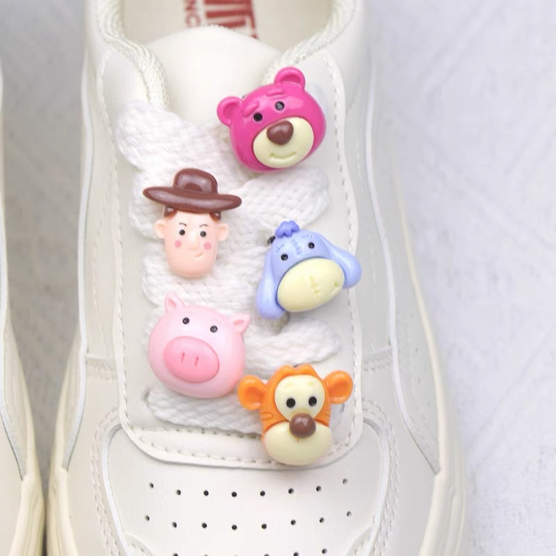 Serie de dibujos animados diedi cub accesorios de resina zapatos lienzo zapatos personalidad decoración diedi zapatos cordones accesorios de resina