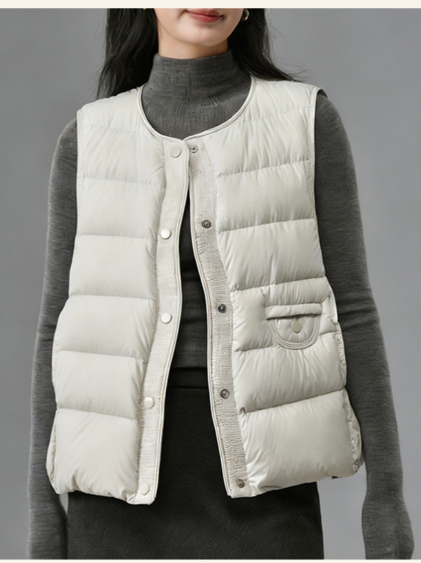 Vest with down