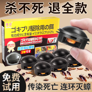 Cross-Border Cockroach Medicine Japanese Small Black House Square Cockroach Killing Bait Household Kitchen Size Cockroach Killing Cockroach Gel Bait