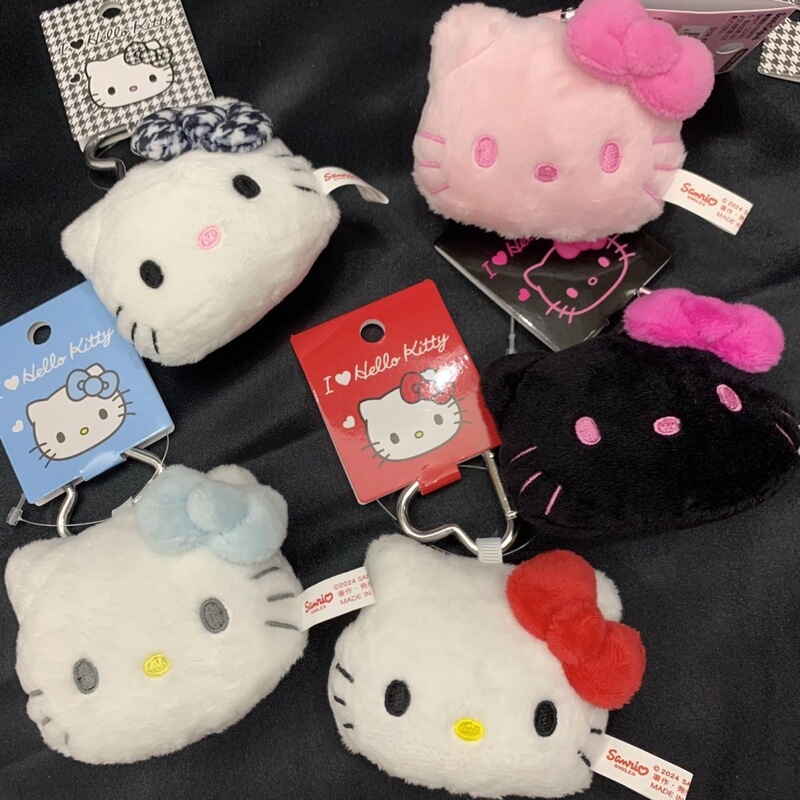 Japanese Style Cute Hellokitty Cat Head Bag Pendant Female Big Cat Face Keychain High-Looking Popular Pendant