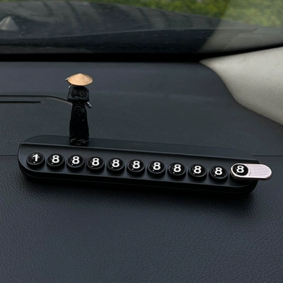 phone plate car decoration, Nömrəli dayanma kartı - back-swordsman-black-aromatherapy-parking-sign