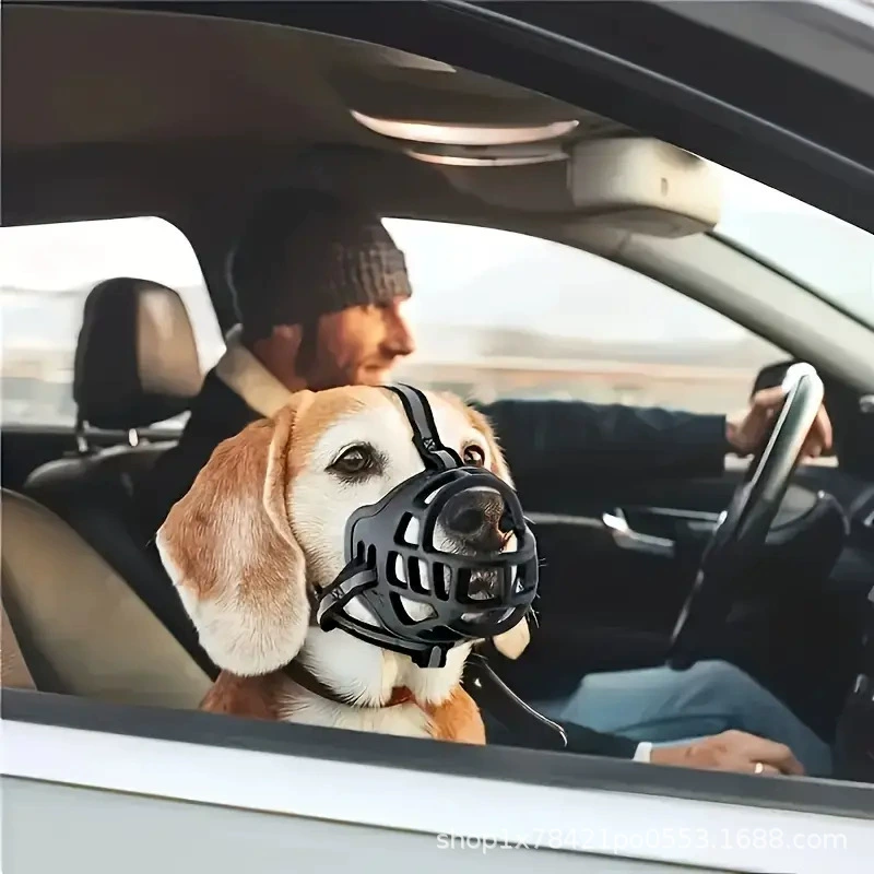 Adjustable dog muzzle 3rd‑gen, breathable anti‑bite design, reflective & nylon options, sizes 0–5