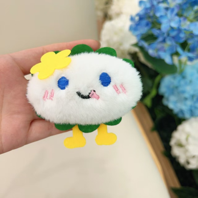 卡通毛绒钥匙扣挂件配饰diy手工服饰拖鞋包包饰品胸针配件半成品|undefined