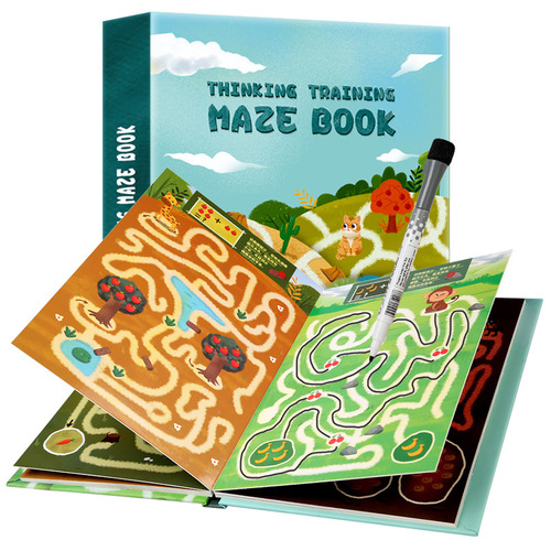 Fun Maze Big Adventure Big Adventure Children's Brain Teaser Attention Observation Memory Development Preschool Books