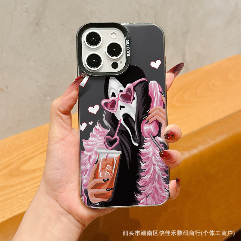 创意苹果16PROMAX卡通iPhone14PLUS简约13PRO防摔11/12手机壳X/XS|undefined