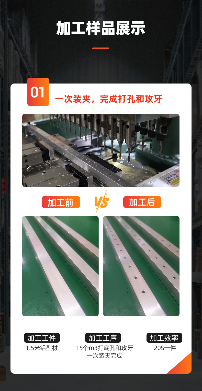 钻孔攻丝机多轴伺服攻牙机多轴钻厂家非标自动攻牙机