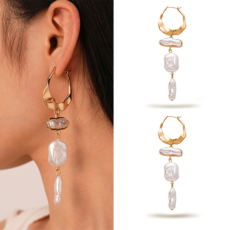 Women's Gender Elegant, Vintage Style, French Style Style 1 Pair Elegant Vintage Style French Style Geometric Flower Plating Copper Drop Earrings Earrings Ear Studs