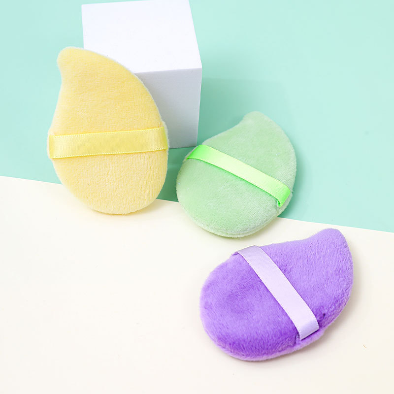 Mango transfronterizo núcleo de cristal corto flocado polvo no comer polvo de polvo de polvo de esponja de maquillaje a medida fábrica de cojín de aire