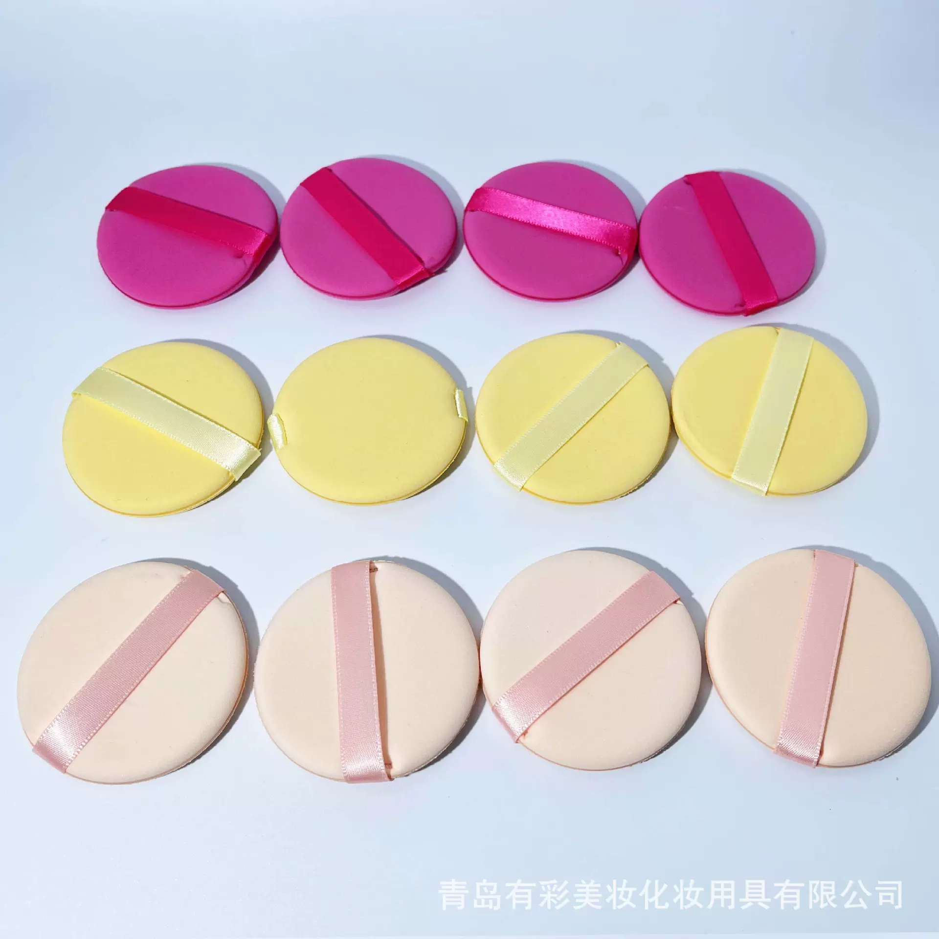 气垫粉扑干湿两用回弹粉底液快化妆定妆工具批发工厂跨境定色