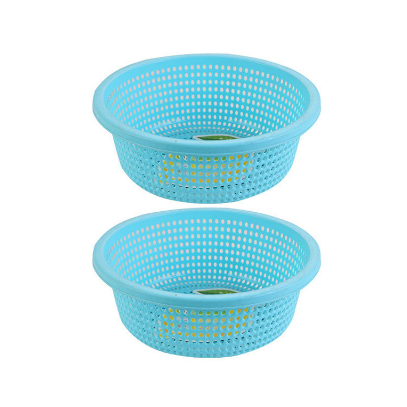 プラスチック排水バスケットキッチン肥厚大型新しい野菜洗濯バスケット家庭用フルーツボウルラウンドフルーツ耐久性|undefined