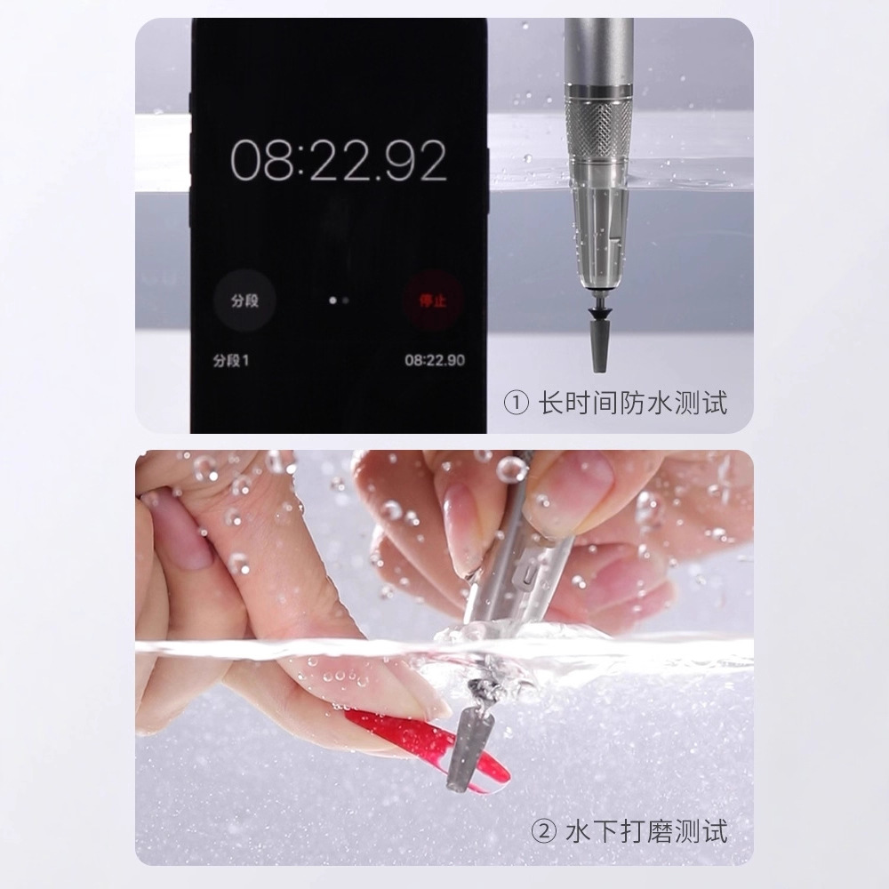 Poinador de uñas tipo bolígrafo de almacenamiento tipo taza hueca portátil a prueba de agua especial para eliminar la piel muerta y eliminar las uñas