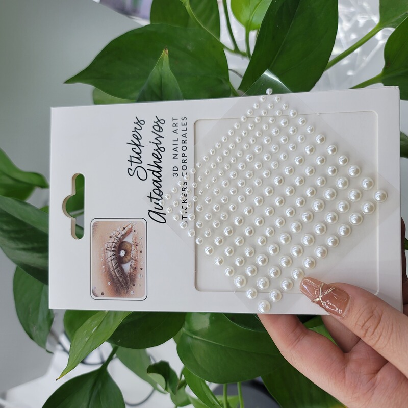 Eye face Pearl temporary tattoo festival gem body art Women Party DIY3D rhinestone beauty accessories