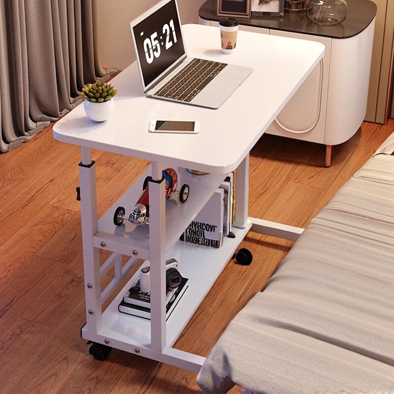 Escritorio de estudio ajustable, mesita de noche, mesa auxiliar, escritorio de ordenador para dormitorio, escritorio de oficina móvil para dormitorio, mesita de noche para dormitorio.