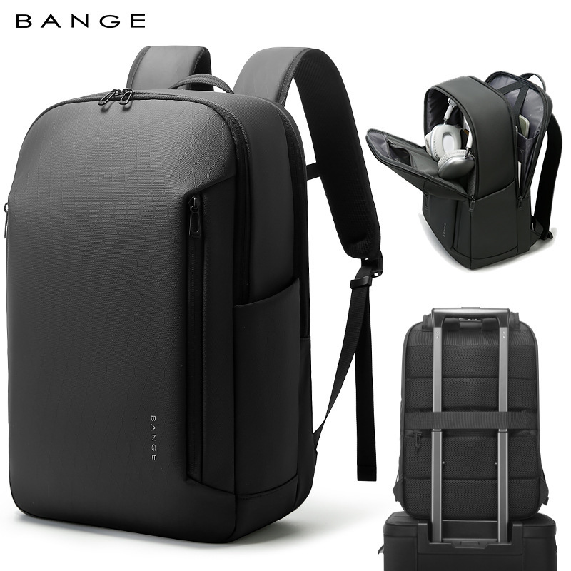 Bange's New Cross-Border Backpack Large Capacity Men's High-End 17inch Business Commuter Lightweight Computer Backpack