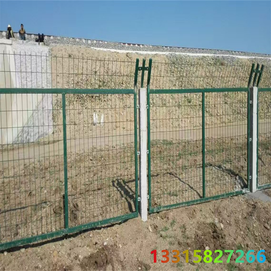 铁路护栏网 高铁防护网 钢丝网围栏网水泥立柱封闭网80018002正品