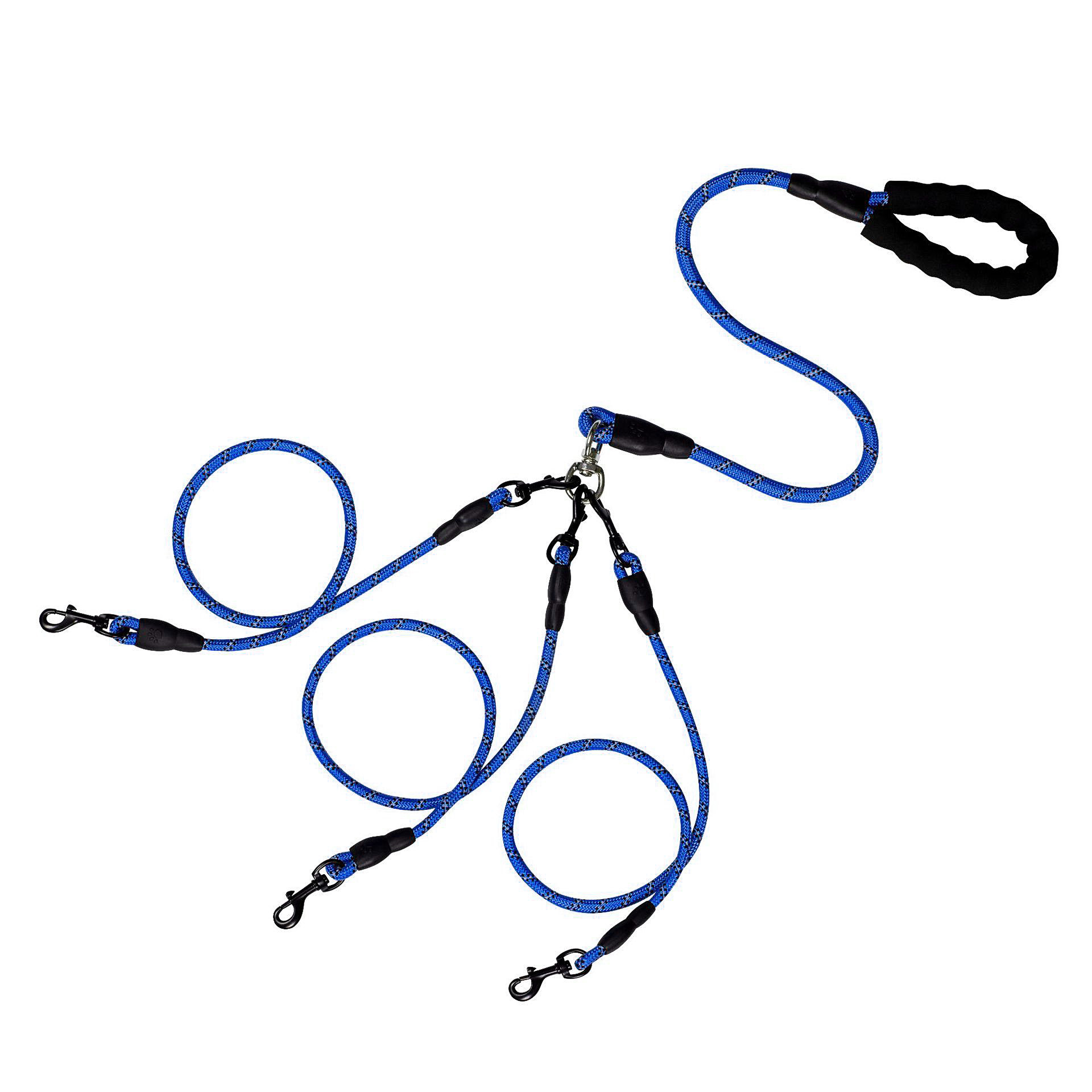 Royal blue three leash