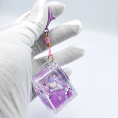 可爱卡通牛奶盒子入油漂流瓶公仔亚克力钥匙扣包包挂件挂饰小礼物