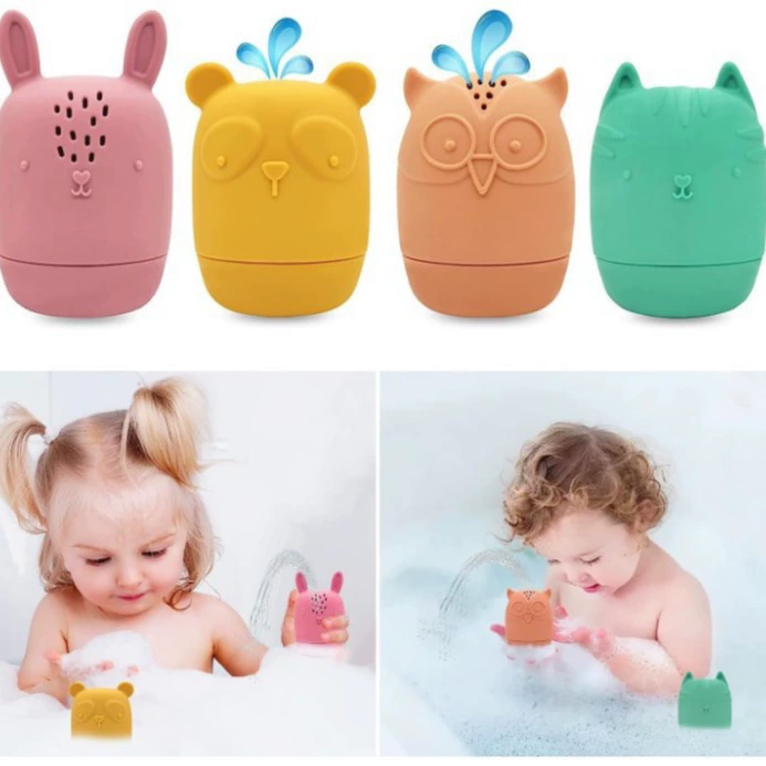 Пищевая силиконовая игрушка Детские детские ванны ванны для купания животных набор из четырех частей Микроволновая печь посудомоечная машина доступна