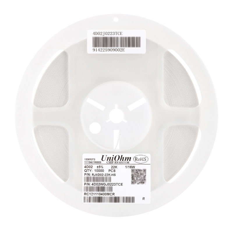 0804(0402*4)贴片网络排阻 22K(223) ±5% 1/16W 4D02WGJ0223TCE