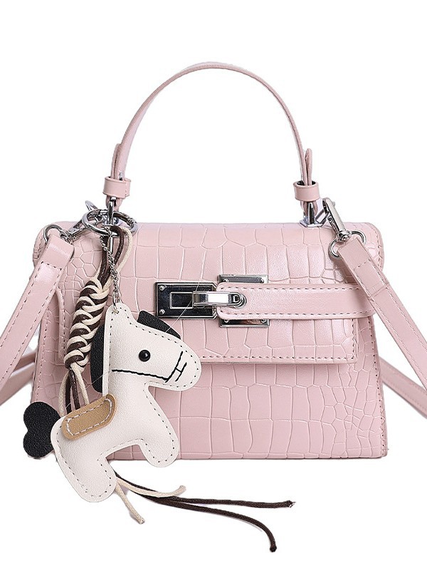 Bolsos de textura de nicho de cocodrilo de alta calidad, bolsos de mujer 2026 nuevos bolsos de mochila, bolsos de bloqueo de moda