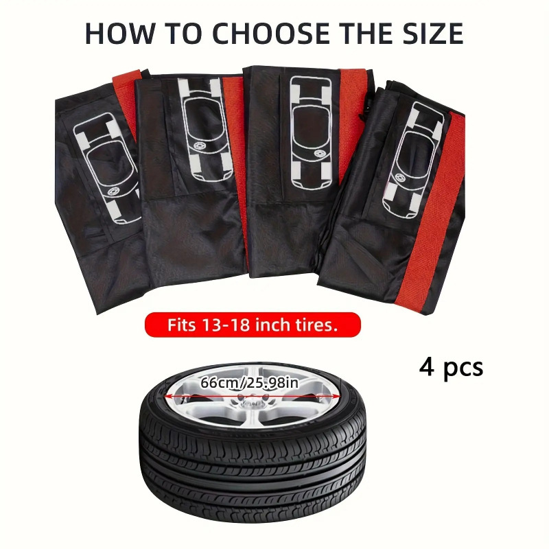 Car Tire Cover, Snow Tire Protection Cover, Car Tire Storage Bag, Car Protection Cover