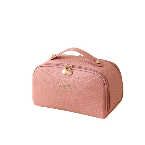 Amazon Exclusive New Travel Large Capacity Makeup Bag High-End Portable Toiletry Bag Elegant Handheld Storage Bag