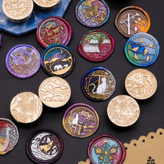 動物系列火漆印章 蝴蝶喵咪 小鳥印章章頭 使用DIY手工手賬 送禮