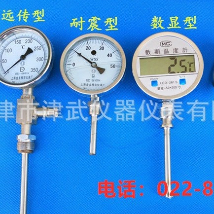 津天温度计WSS-481八厂万向型双金属温度表中环天仪 90度调节