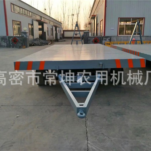 厂家供应    35吨重型双向牵引平板拖车    厂内运输车