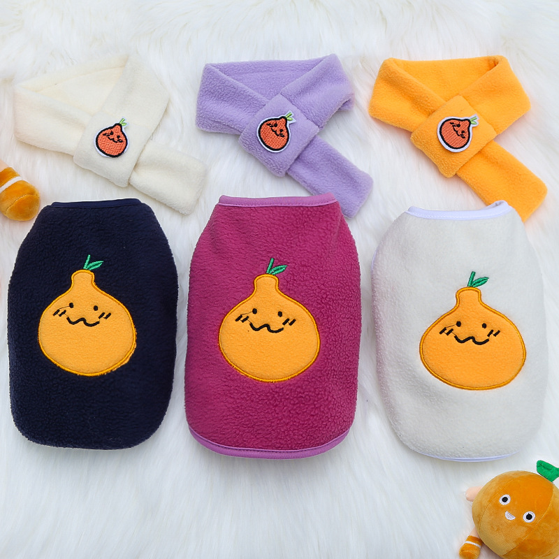 Ropa para mascotas suéter para perros chaleco de salida para perros feo ropa naranja gato ropa de dos patas suministros de cubo francés