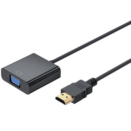 HDMI转VGA转换器带音频供电机顶盒笔记本电脑显示器投影仪转接头