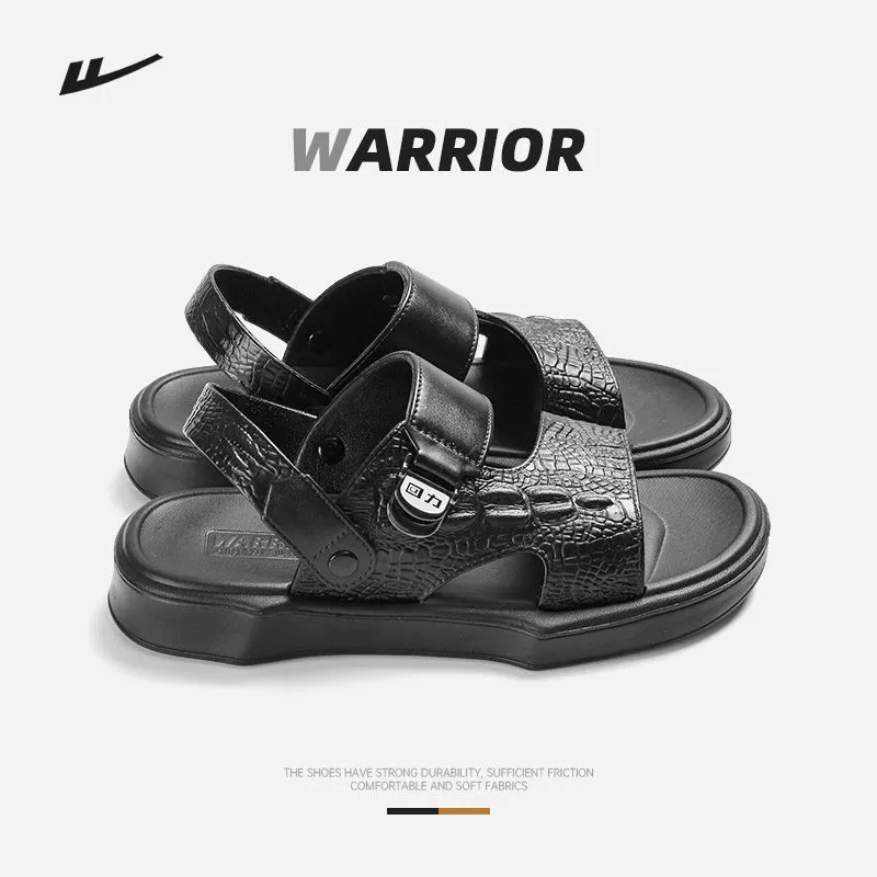 Сила назад мужские сандалии прилив 2024 новая пляжная обувь нескользящая мягкая подошва средний и пожилой легкий EVA не вонючие ноги