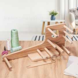 木制油墨织机针织钩针编织用品织机针织套件初学者艺术工艺用品