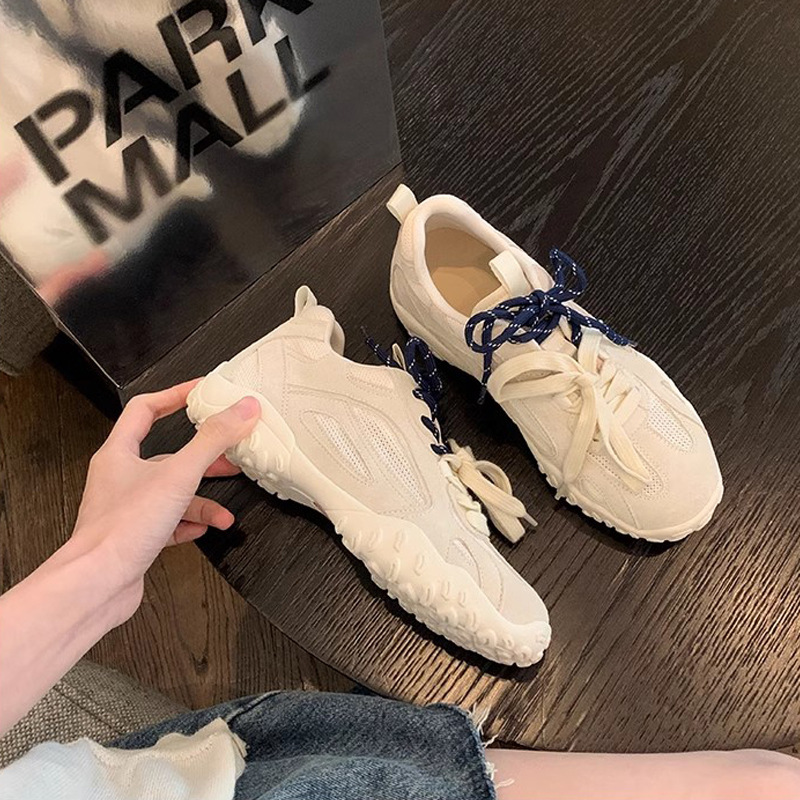 Grava Madre verano nuevo interior de altura clásica zapatos de suela suave cabeza redonda empalmado malla transpirable zapatos de entrenamiento Agan