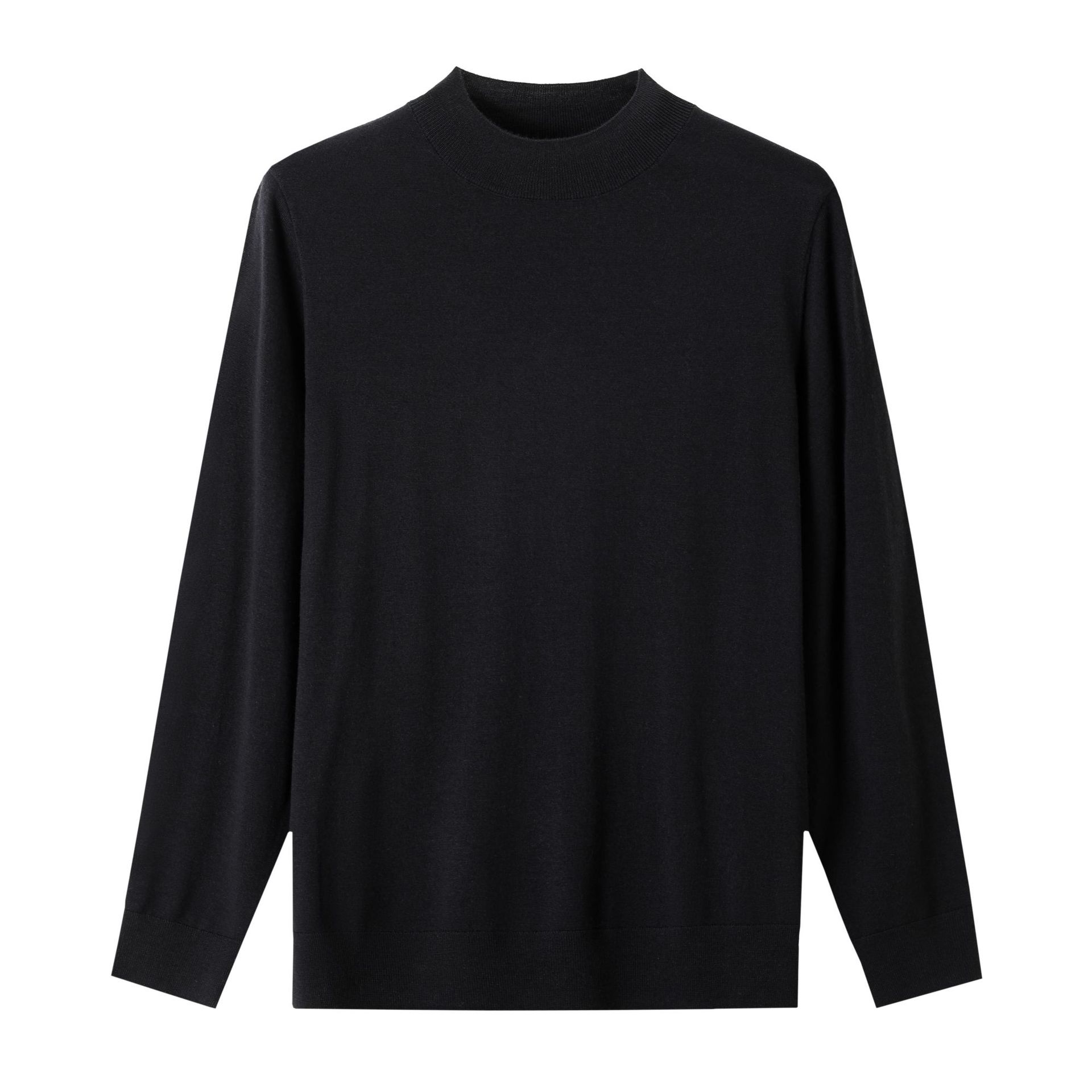 Fine-spun wool sweater, half-turtleneck, men's simple and versatile knitwear, 2026 autumn/winter new collection, suitable for workwear