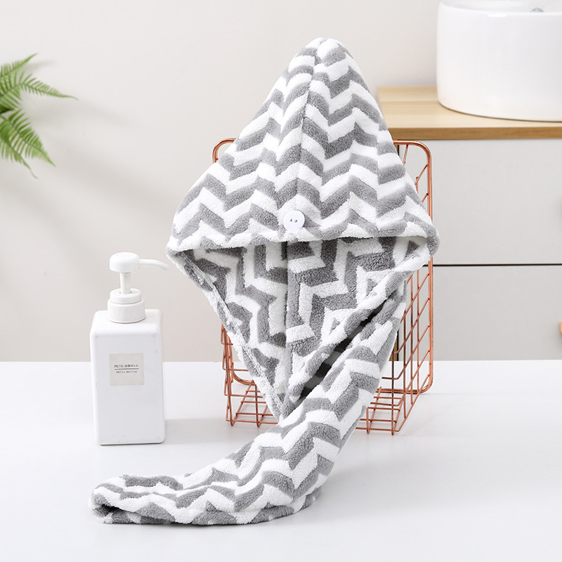送料を追加、厚みのある高密度コーラルベルベットヘアドライキャップ、吸水性シャワーキャップ、エッジドヘアドライタオル、速乾ターバン卸売|undefined