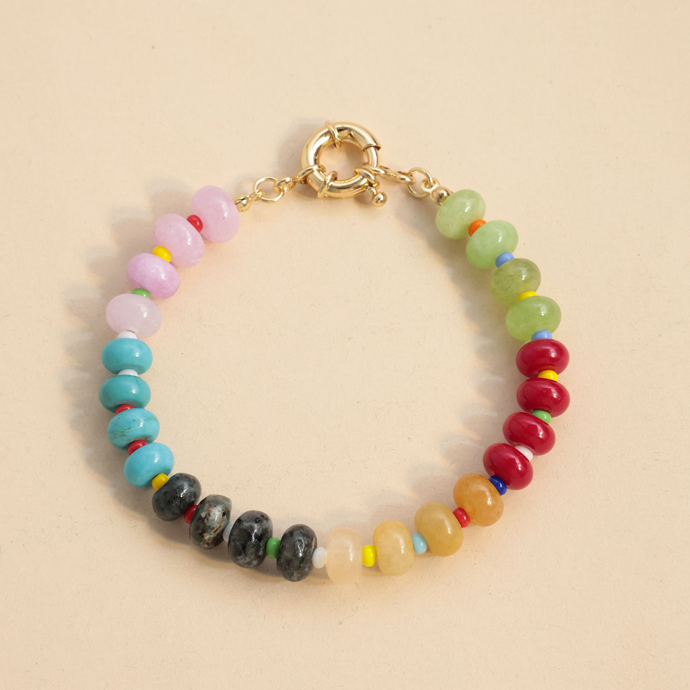 20g Weight Natural Stone, Agate Inlay Material Bracelets, Necklace Classification Casual Occasion Alloy, Agate Material Color Block, Candy Pattern Unisex Gender Vacation Style Color Block Candy Bracelets Necklace Alloy Agate Natural Stone Agate Unisex Vacation Bracelets Necklace 9